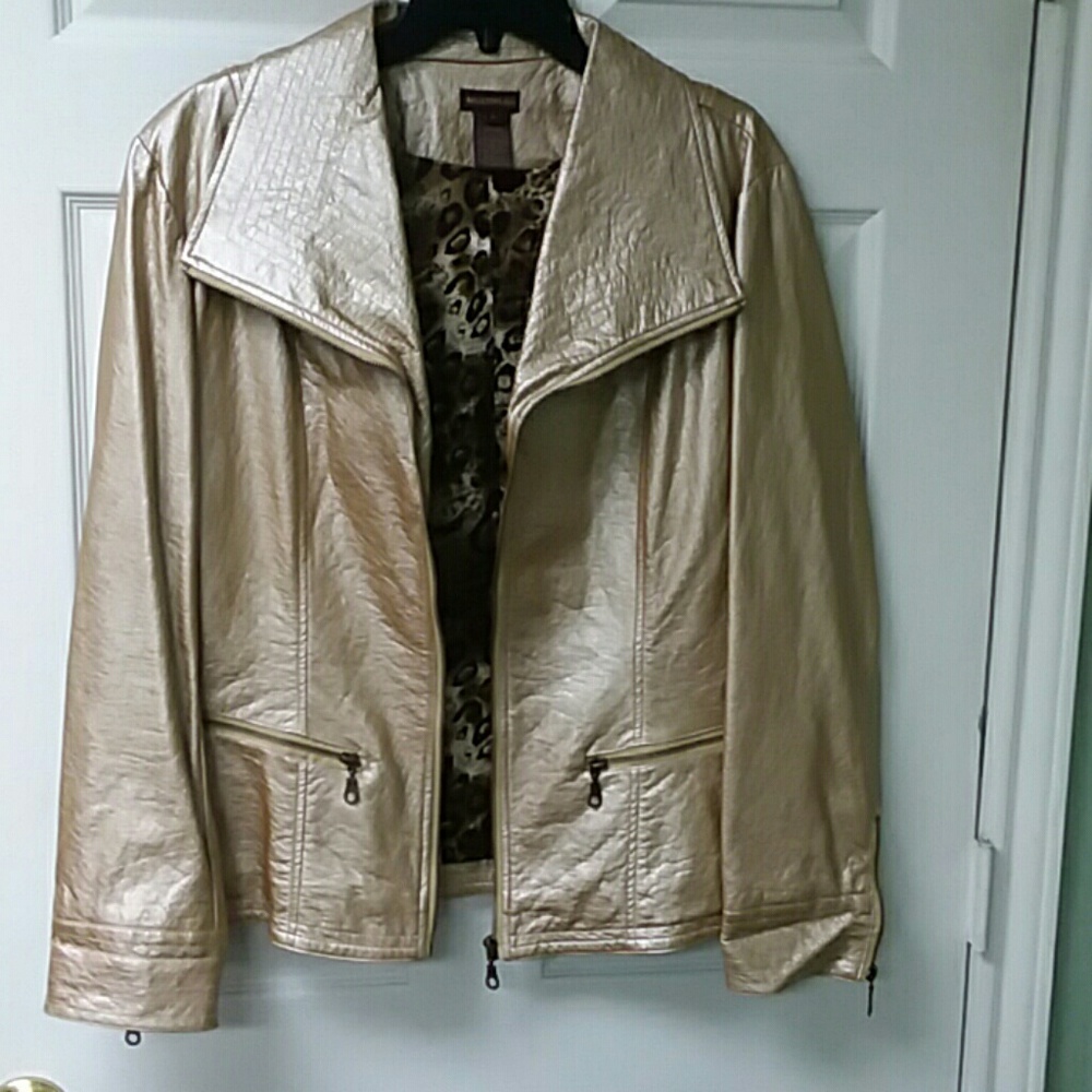 Multiples Polyurethane Jacket. Nwot - image 2